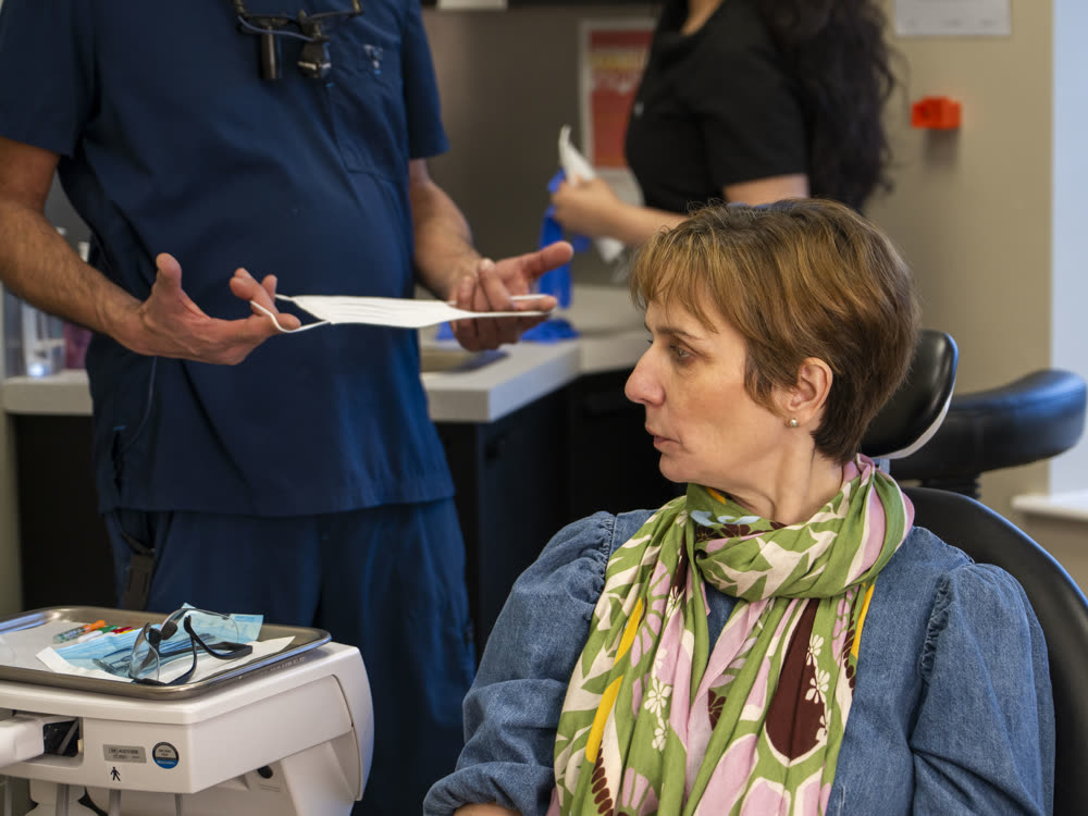 A consultation at The Peaks Dental & Implant Centre